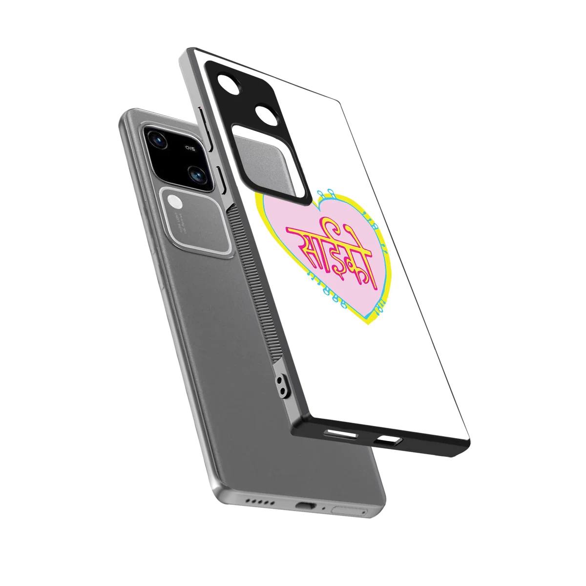 Psycho sleek vivo v30 cover with tempered glass back and TPU edges