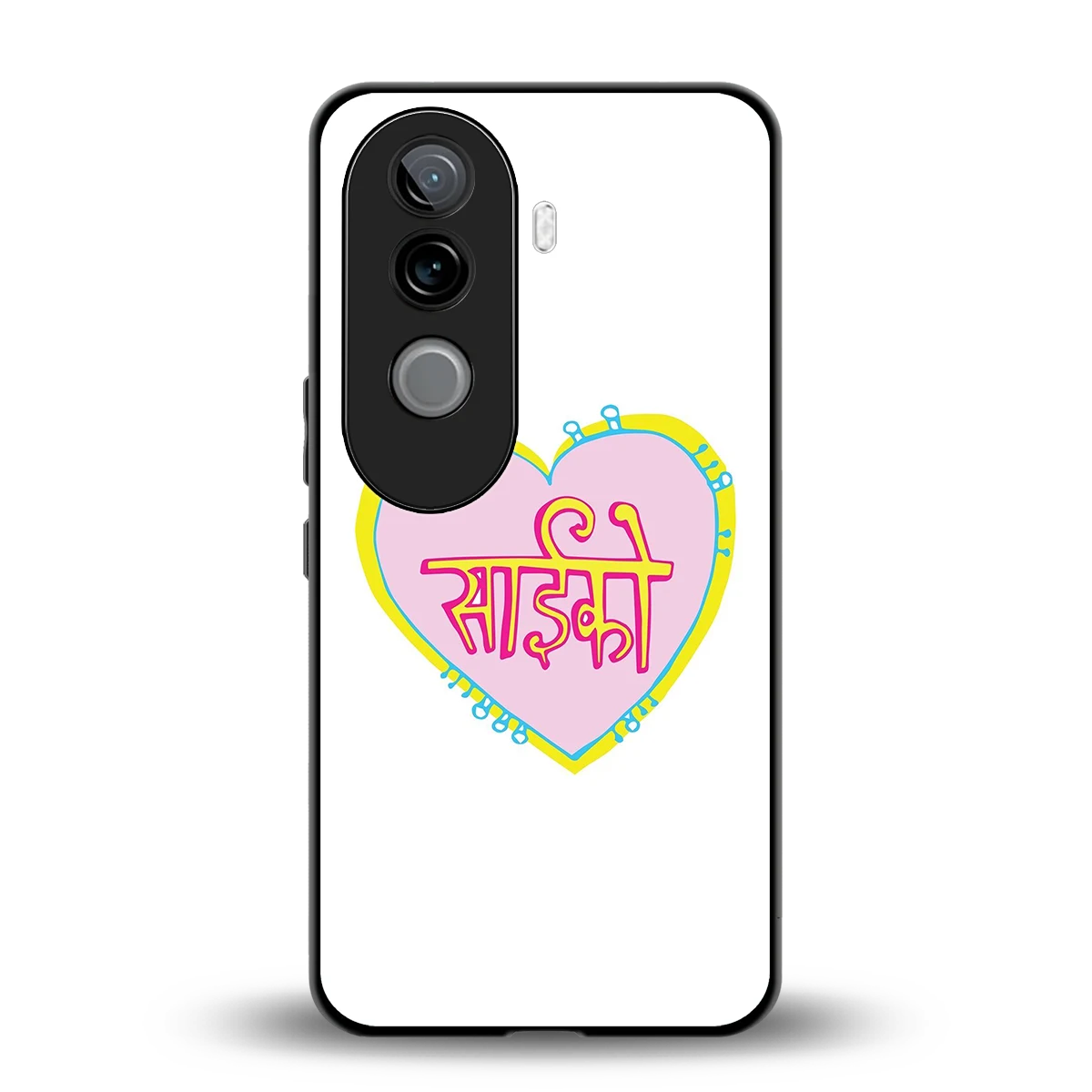 Psycho back phone cover | glass case for vivo v40e