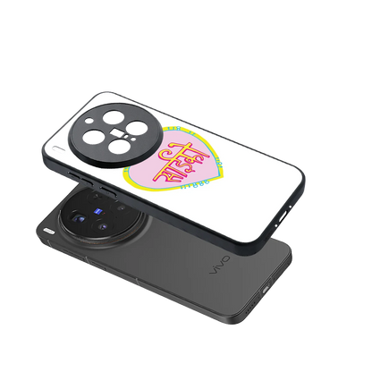 Psycho sleek vivo x300 pro cover with tempered glass back and TPU edges