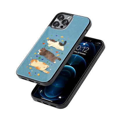 Protective Glass Back Phone Case Compatible with iPhone, Samsung, OnePlus, Pixel & More