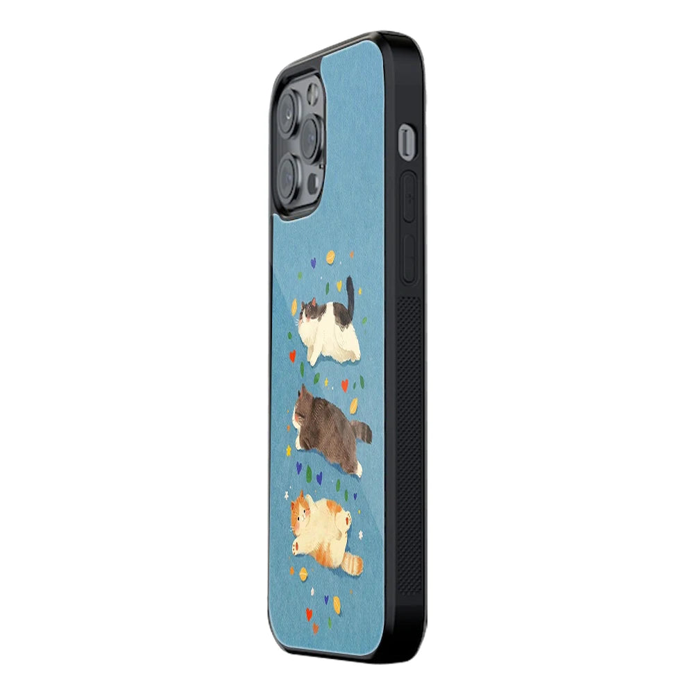 Trendy Glass Back Mobile Case for iPhone, Samsung, Redmi, OnePlus, Google Pixel, Motorola