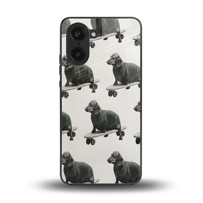 Pup Skater back phone cover | glass case for oneplus nord ce5 5g