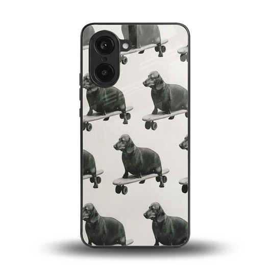 Pup Skater back phone cover | glass case for oneplus nord ce5 5g