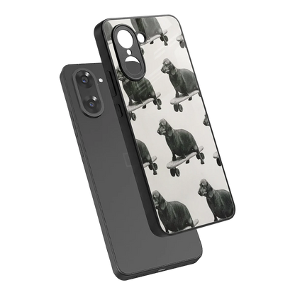 Pup Skater sleek oneplus nord ce5 5g cover with tempered glass back and TPU edges