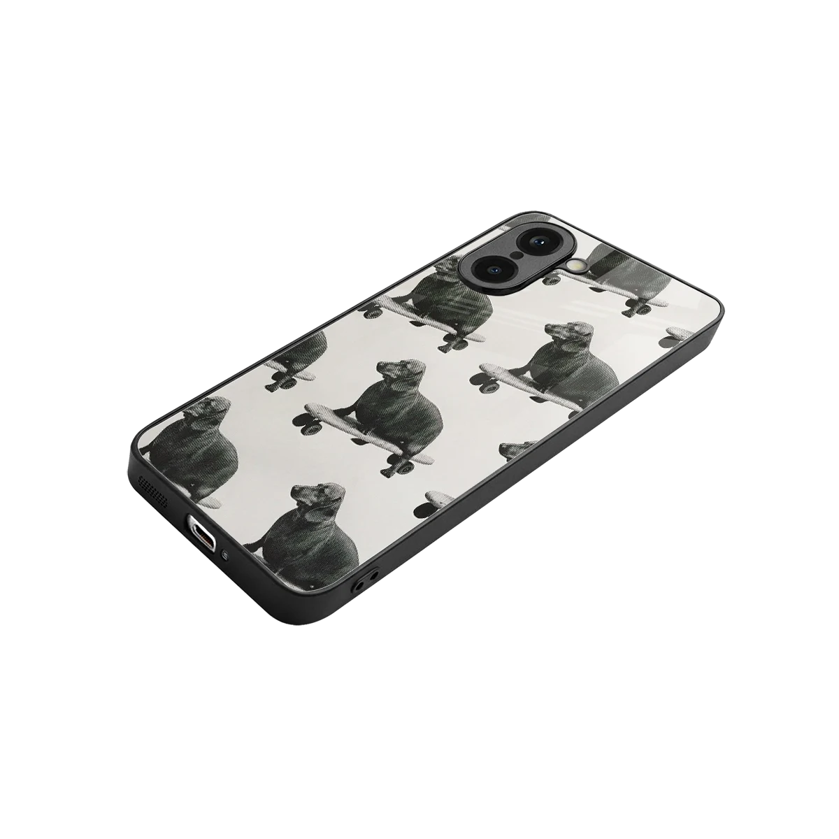 Pup Skater stylish phone case for oneplus nord ce5 5g | glossy glass and slim fit