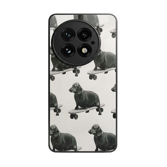 Pup Skater back phone cover | glass case for oneplus 13