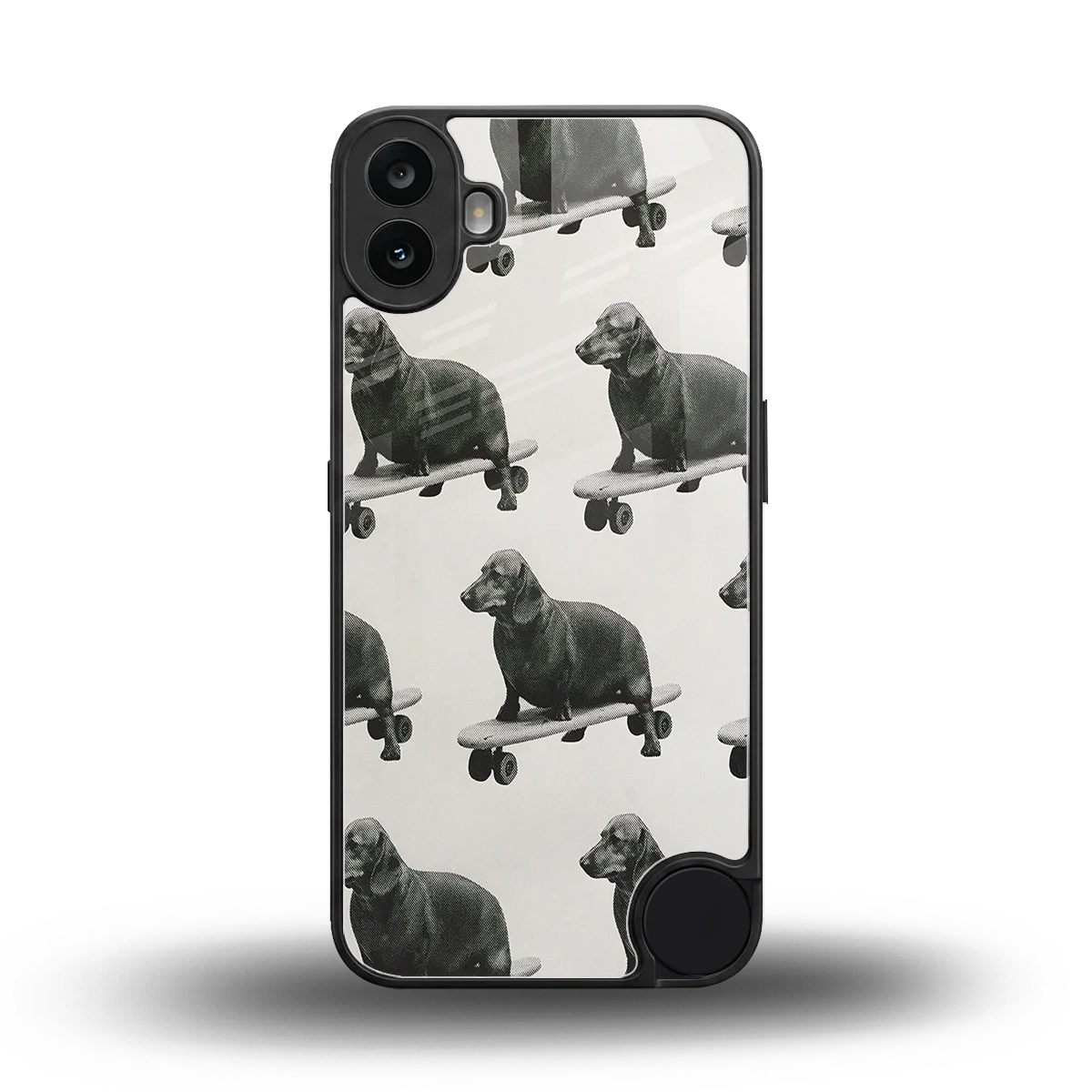 Pup Skater back phone cover | glass case for cmf nothing phone 1