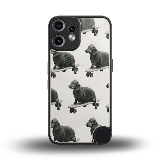 Pup Skater back phone cover | glass case for cmf nothing phone 2 pro