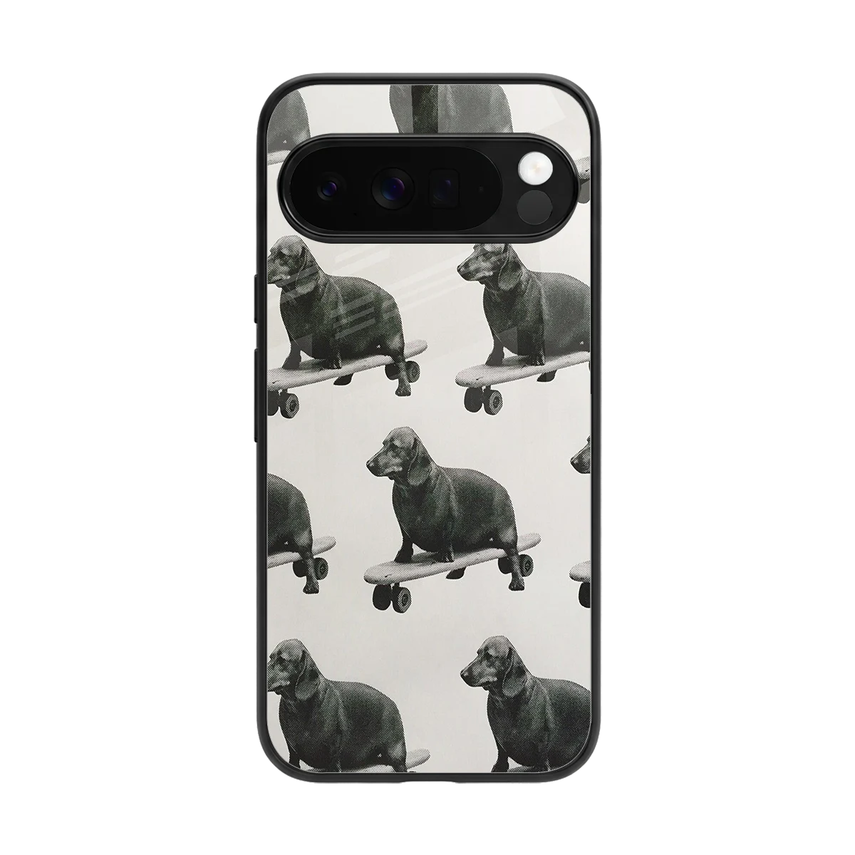 Pup Skater back phone cover | glass case for google pixel 10 pro xl