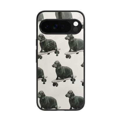Pup Skater back phone cover | glass case for google pixel 10 pro xl
