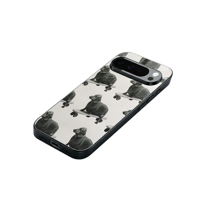 Pup Skater stylish phone case for google pixel 10 pro xl | glossy glass and slim fit
