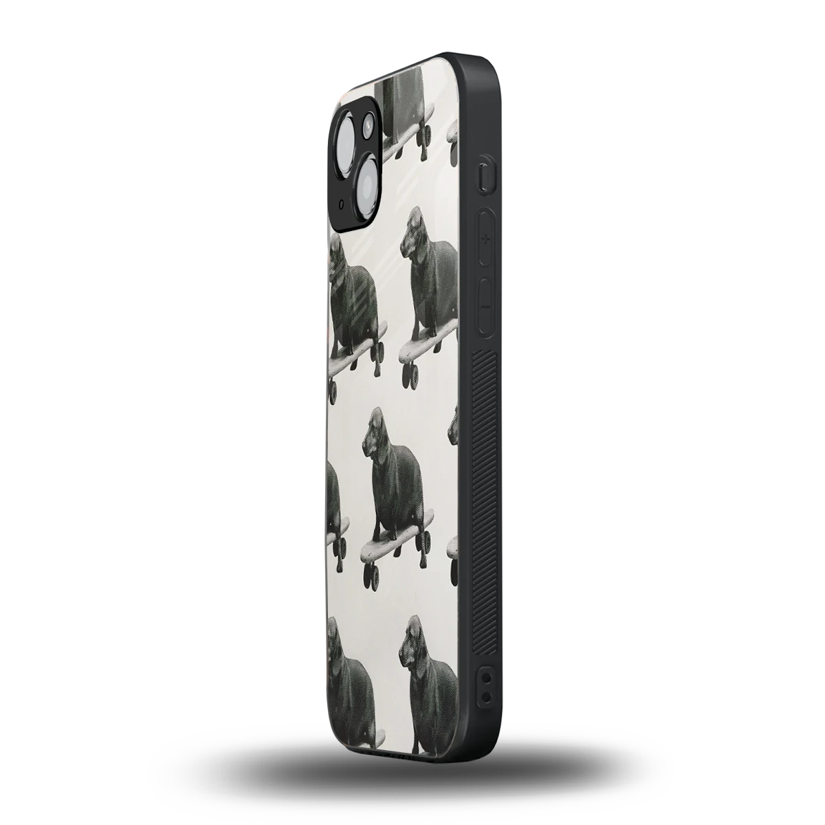 Pup Skater iphone 14 plus mobile cover | shockproof glass phone case