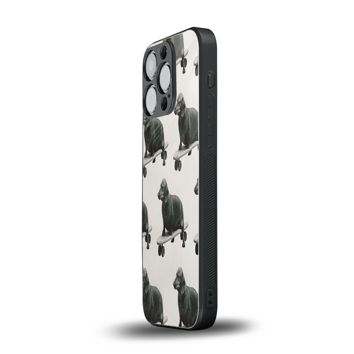 Pup Skater iphone 15 pro mobile cover | shockproof glass phone case