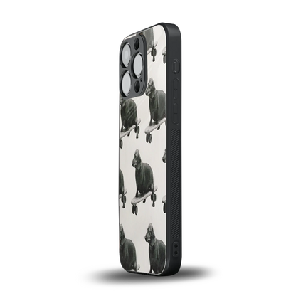 Pup Skater iphone 15 pro mobile cover | shockproof glass phone case