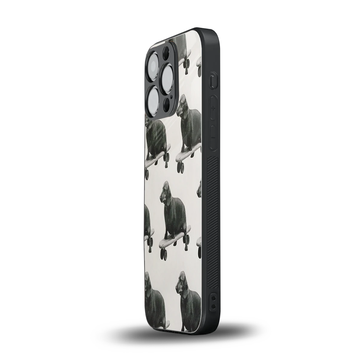 Pup Skater iphone 16 pro mobile cover | shockproof glass phone case