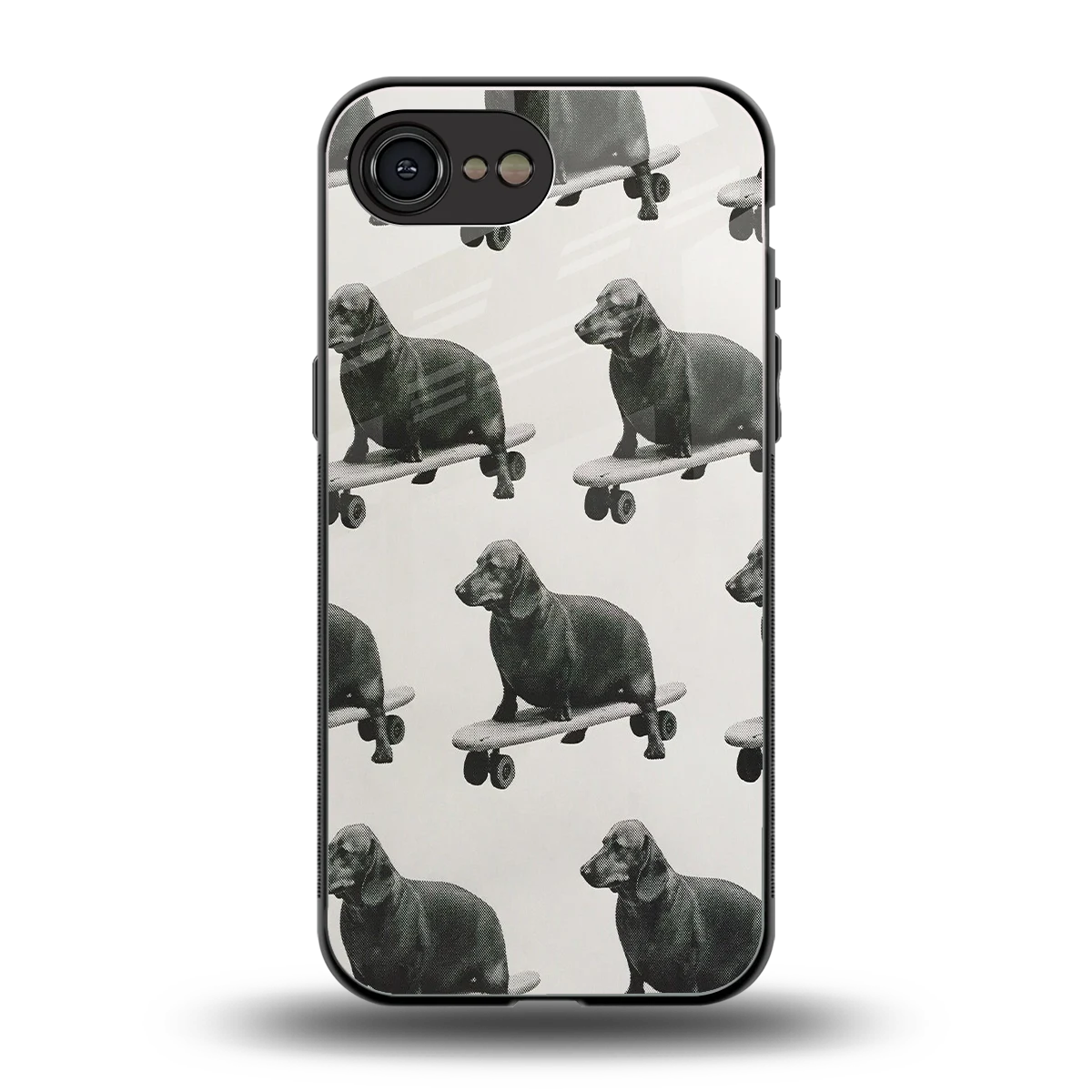 Pup Skater back phone cover | glass case for iphone 17e