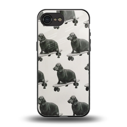 Pup Skater back phone cover | glass case for iphone 17e