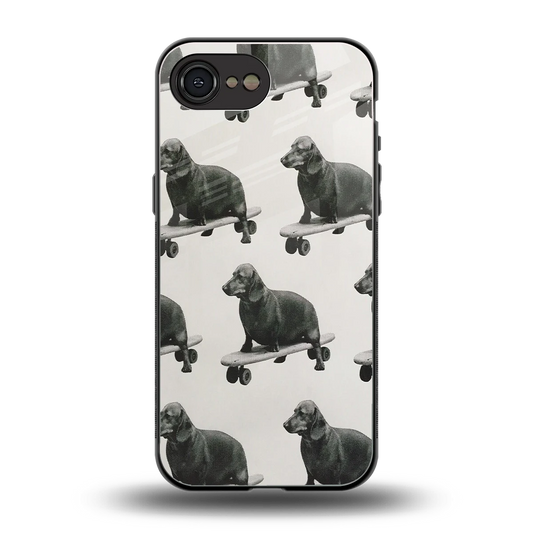 Pup Skater back phone cover | glass case for iphone 17e