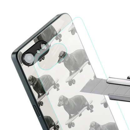 Pup Skater stylish phone case for iphone 16e | glossy glass and slim fit