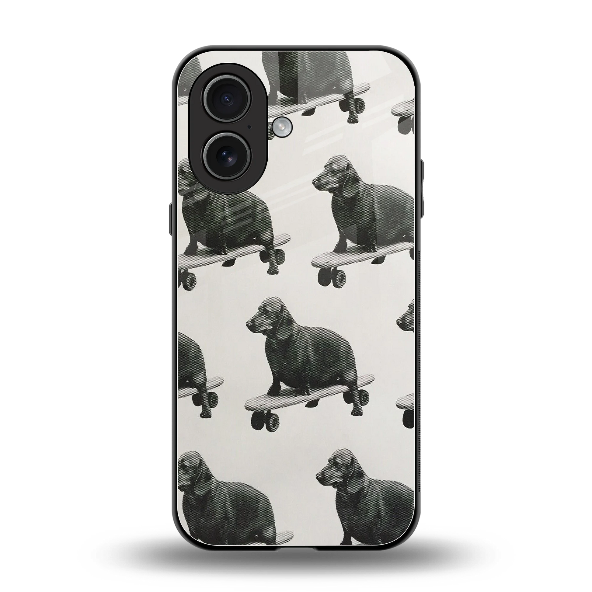 Pup Skater back phone cover | glass case for iphone 17