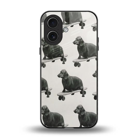 Pup Skater back phone cover | glass case for iphone 17
