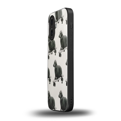 Pup Skater iphone 17 mobile cover | shockproof glass phone case