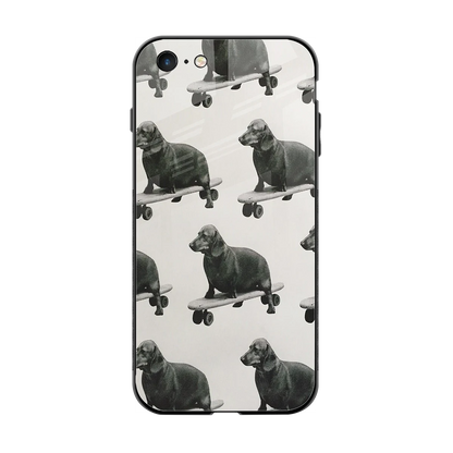 Pup Skater back phone cover | glass case for iphone 6