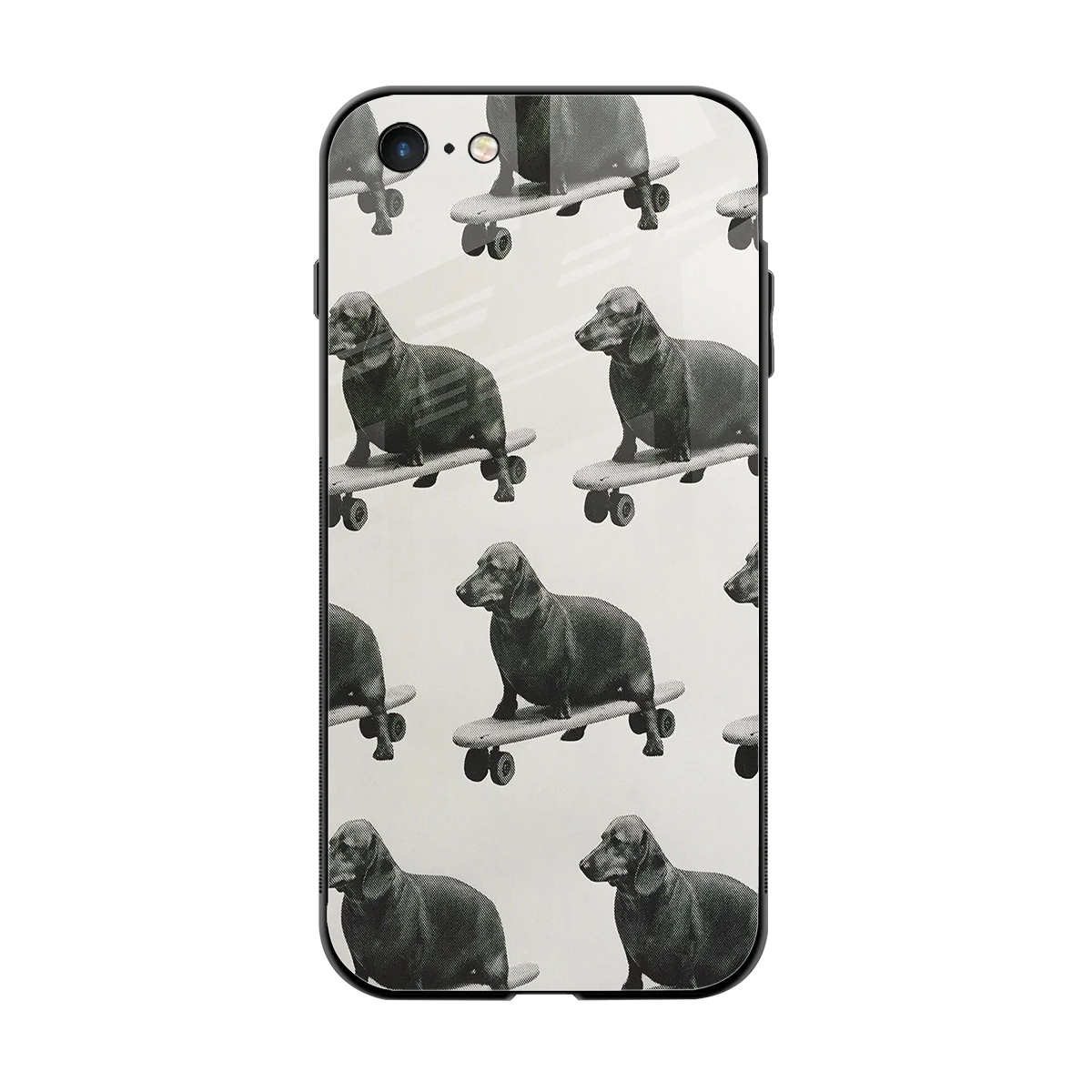 Pup Skater back phone cover | glass case for iphone 6s plus