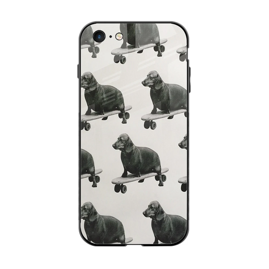 Pup Skater back phone cover | glass case for iphone 6s plus
