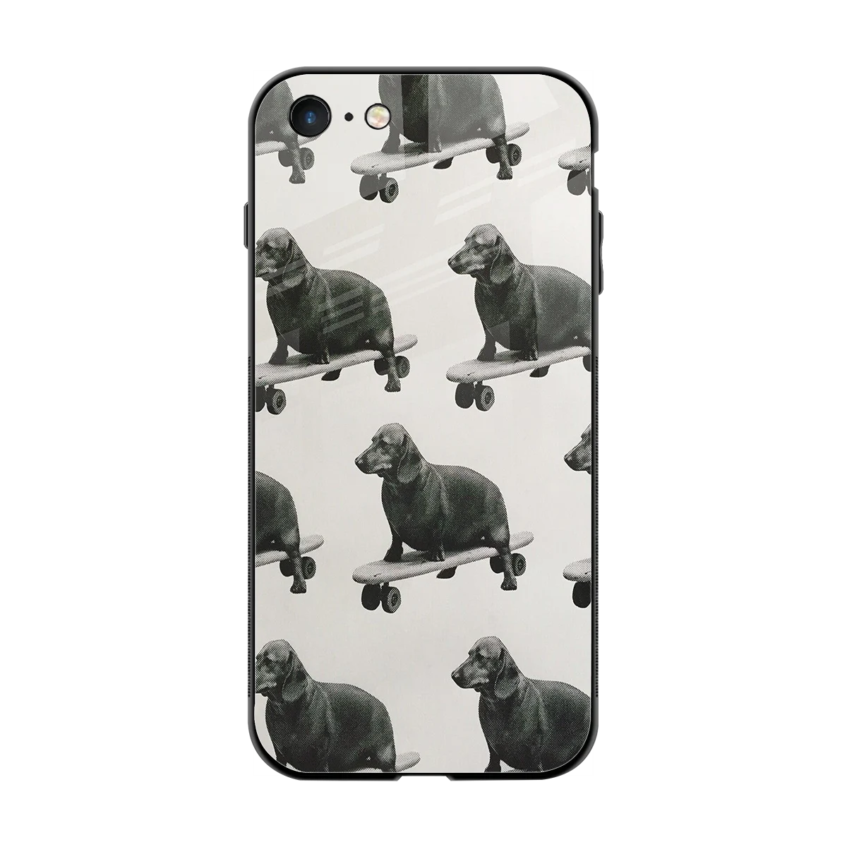 Pup Skater back phone cover | glass case for iphone 7