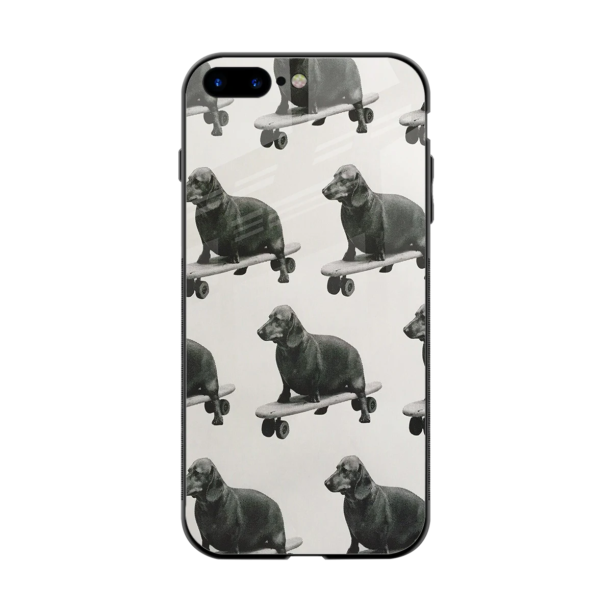 Pup Skater back phone cover | glass case for iphone 7 plus