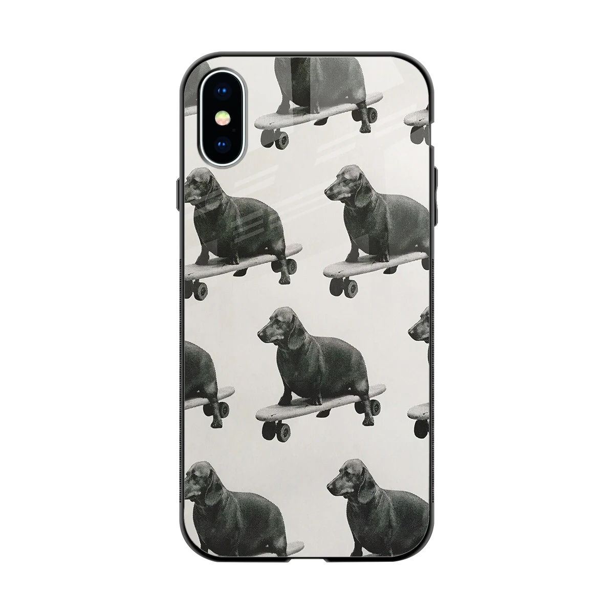 Pup Skater back phone cover | glass case for iphone x