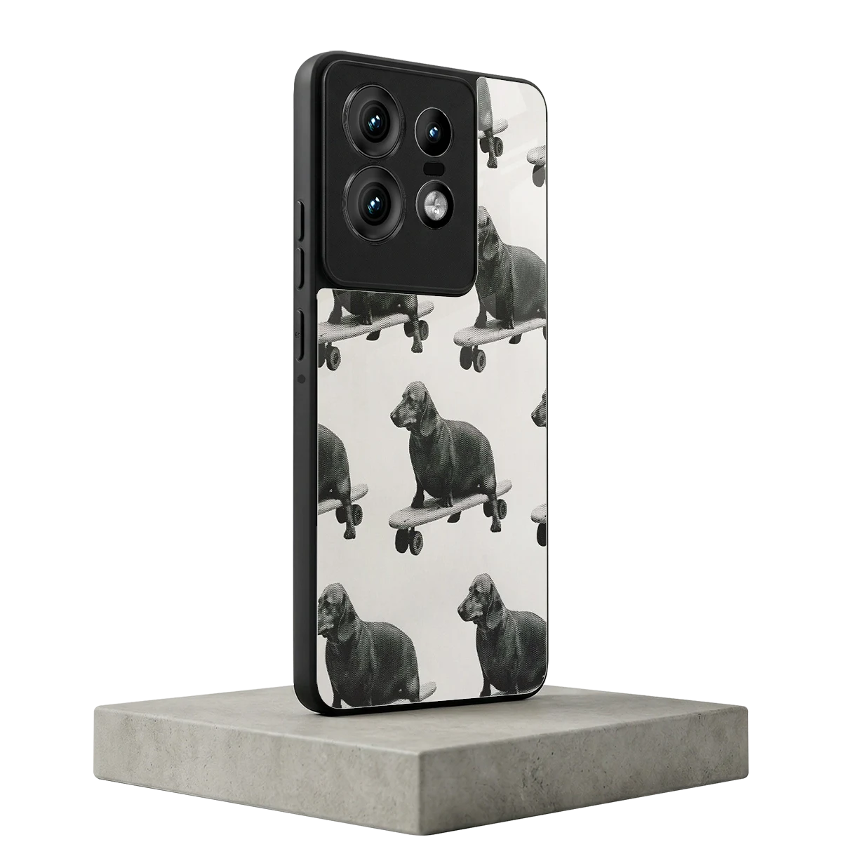 Pup Skater motorola edge 50 pro mobile cover | shockproof glass phone case