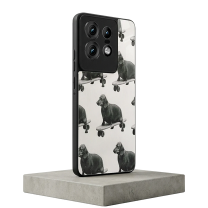 Pup Skater motorola edge 50 pro mobile cover | shockproof glass phone case