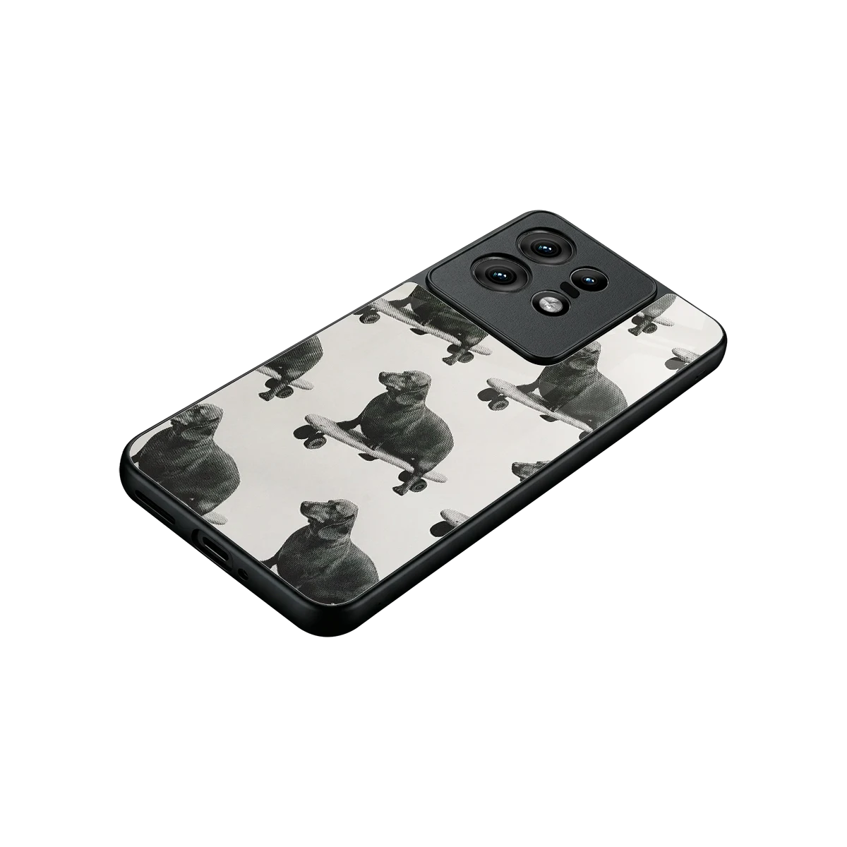 Pup Skater stylish phone case for motorola edge 50 pro | glossy glass and slim fit