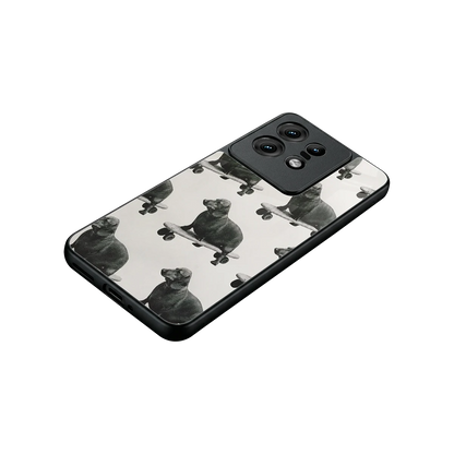 Pup Skater stylish phone case for motorola edge 50 pro | glossy glass and slim fit