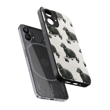 Pup Skater sleek nothing phone 1 cover with tempered glass back and TPU edges