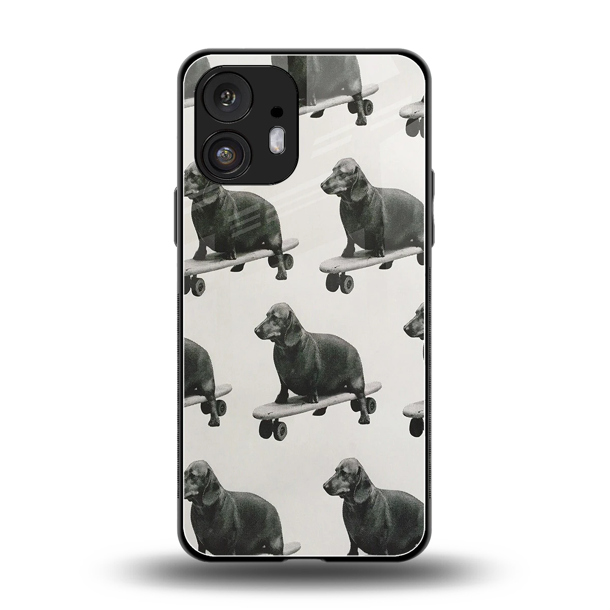 Pup Skater back phone cover | glass case for nothing phone 2