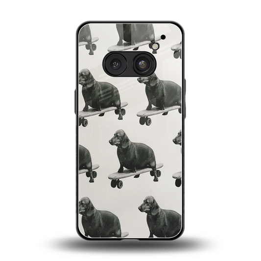 Pup Skater back phone cover | glass case for nothing phone 2a plus