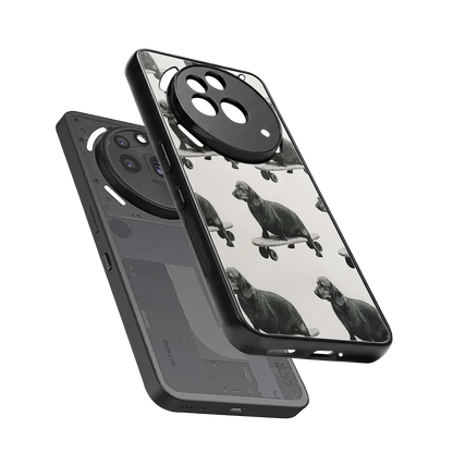 Pup Skater sleek nothing phone 3a pro cover with tempered glass back and TPU edges