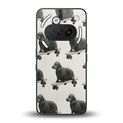 Pup Skater back phone cover | glass case for nothing phone 3a