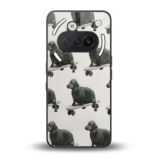 Pup Skater back phone cover | glass case for nothing phone 3a