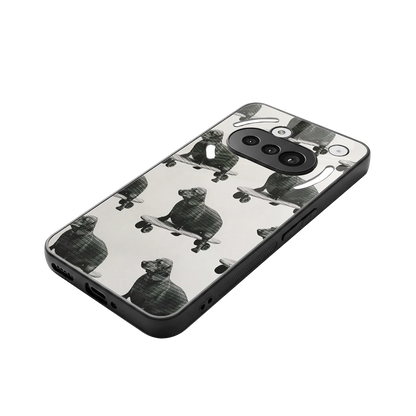 Pup Skater stylish phone case for nothing phone 3a | glossy glass and slim fit