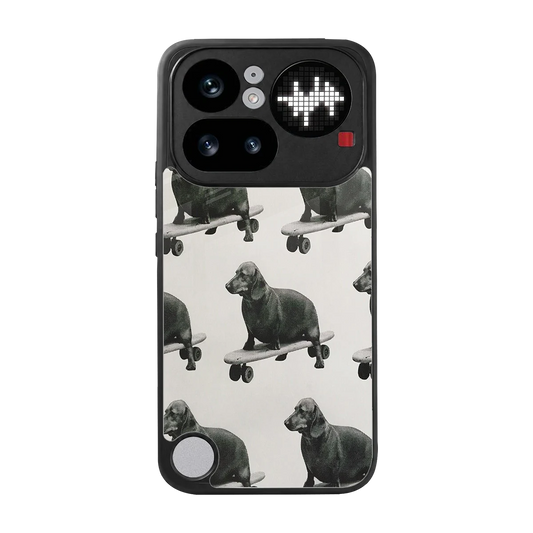 Pup Skater back phone cover | glass case for nothing phone 4a pro