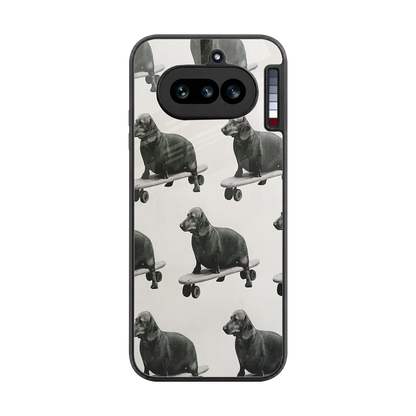 Pup Skater back phone cover | glass case for nothing phone 4a