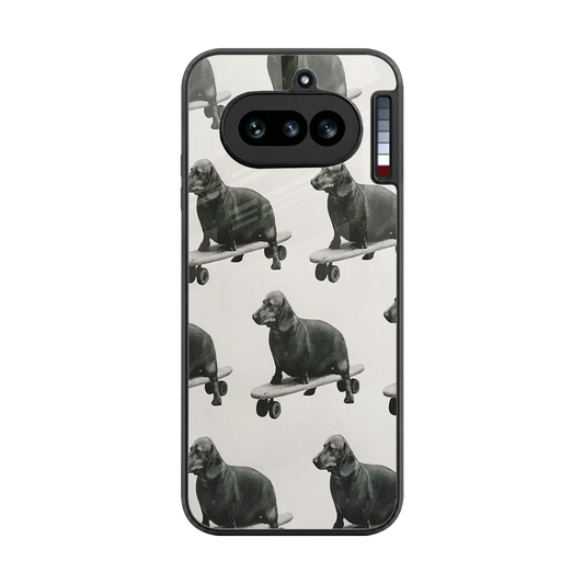 Pup Skater back phone cover | glass case for nothing phone 4a