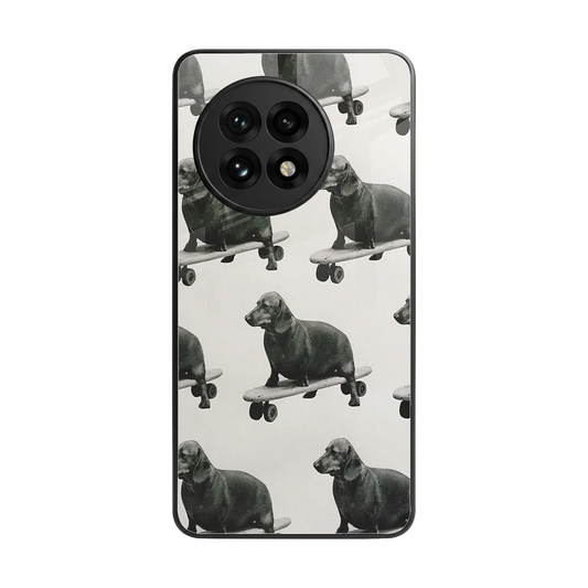 Pup Skater back phone cover | glass case for oneplus 13r
