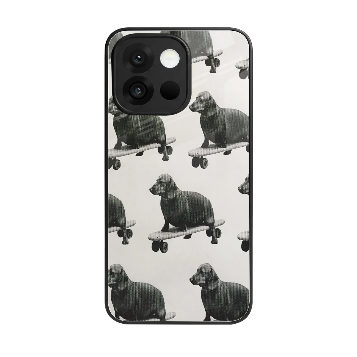 Pup Skater back phone cover | glass case for oneplus 13s