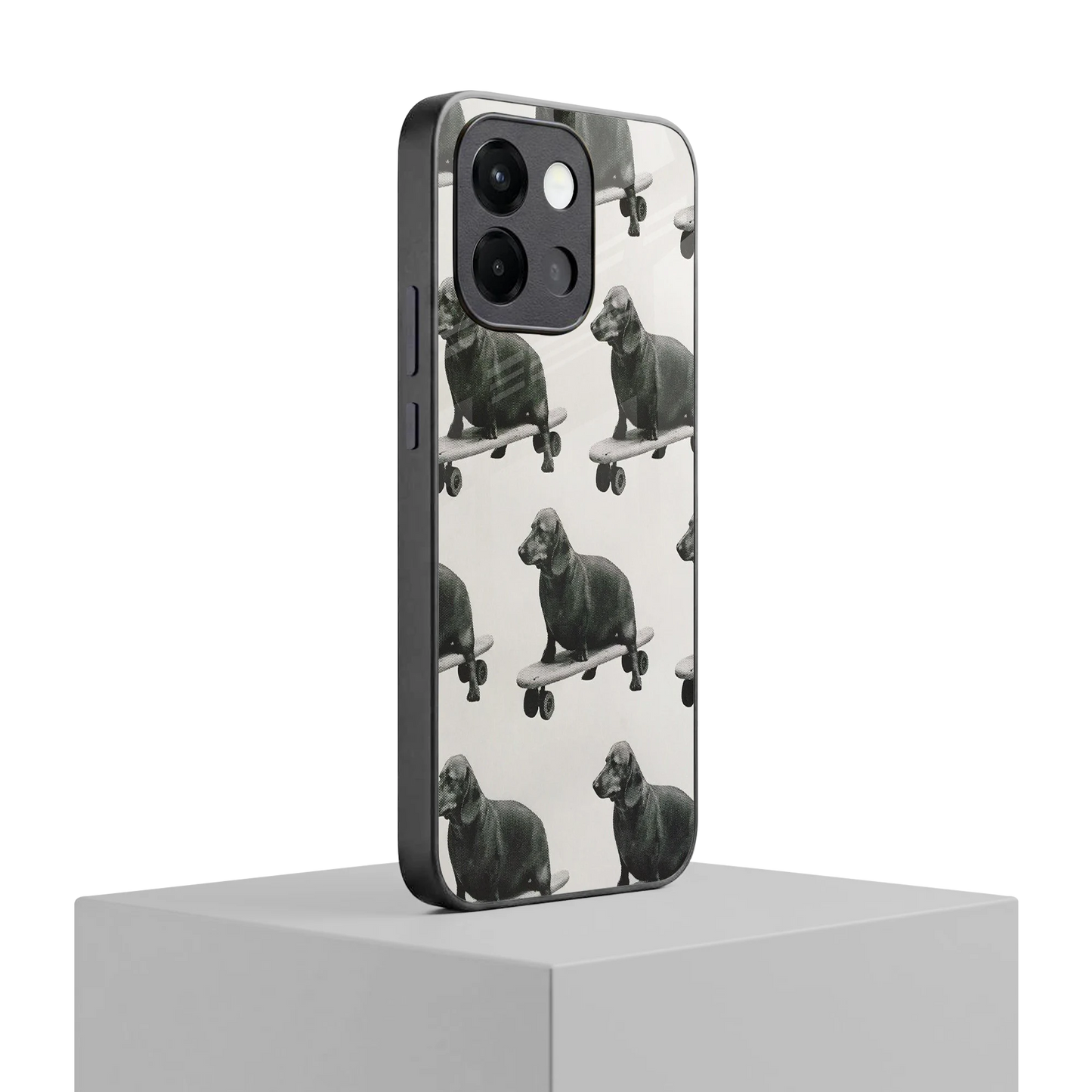 Pup Skater oneplus 13s mobile cover | shockproof glass phone case