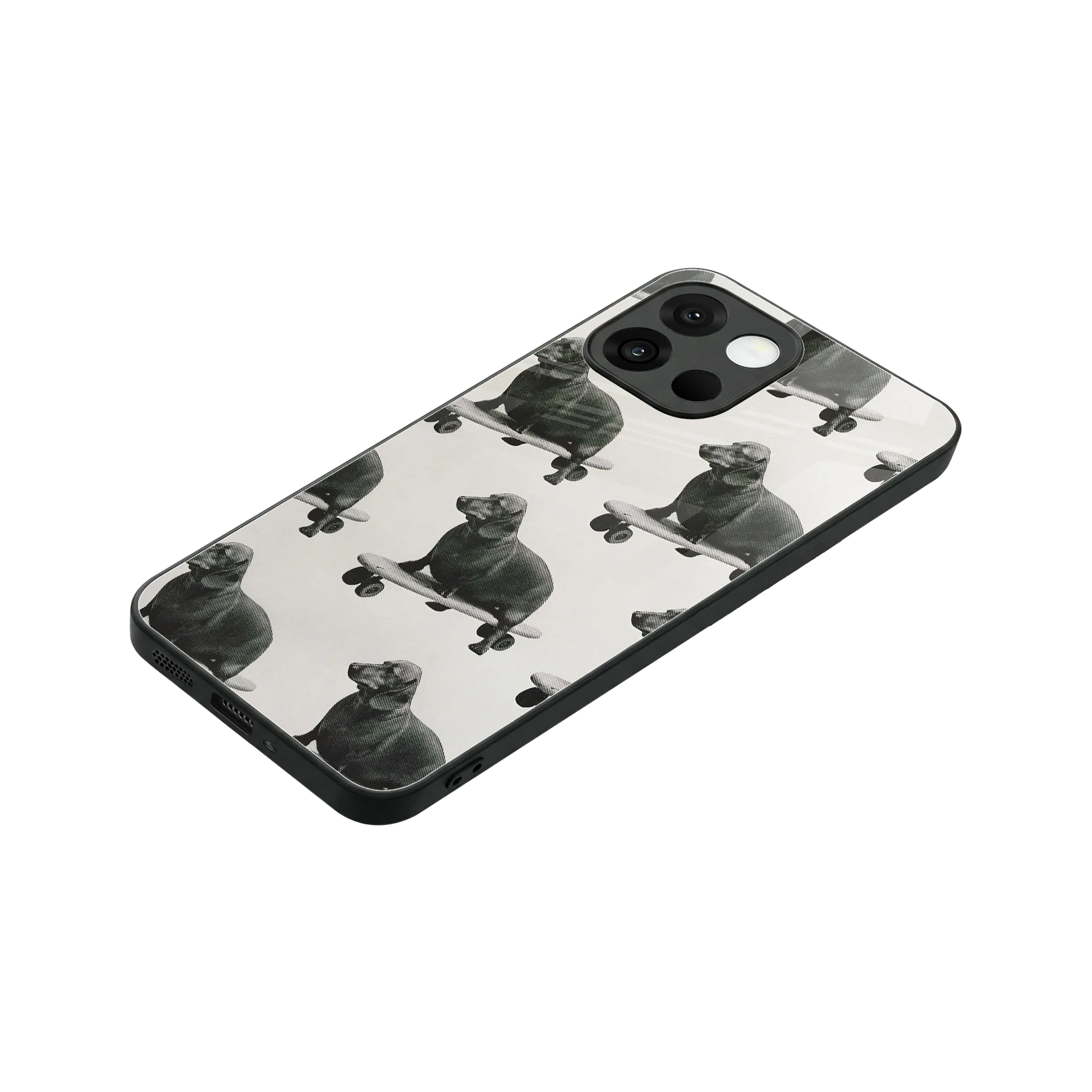 Pup Skater stylish phone case for oneplus 13s | glossy glass and slim fit